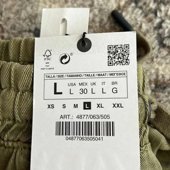 ZARA | Khaki | JOGGING PANTS WITH POCKETS - Picture 10 of 12